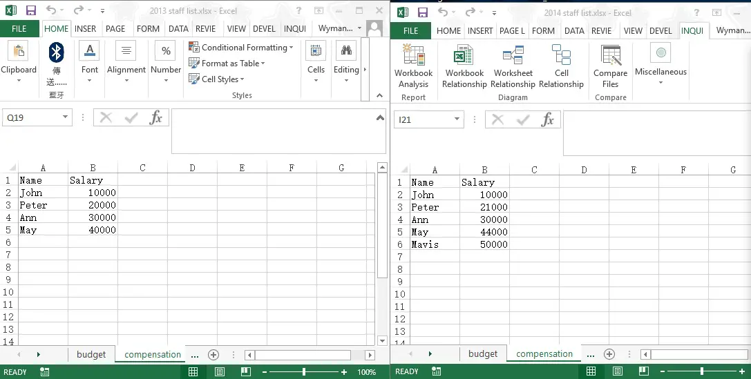 excel compare worksheets compare files 001