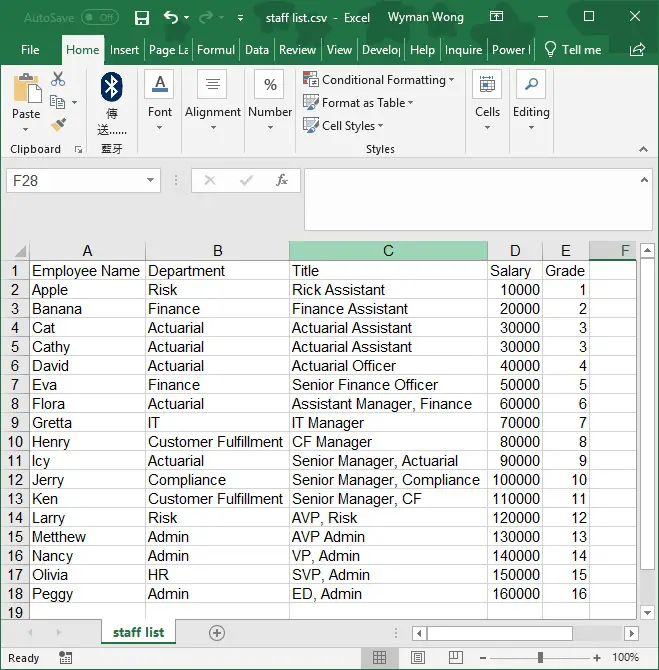project in a box planner import excel